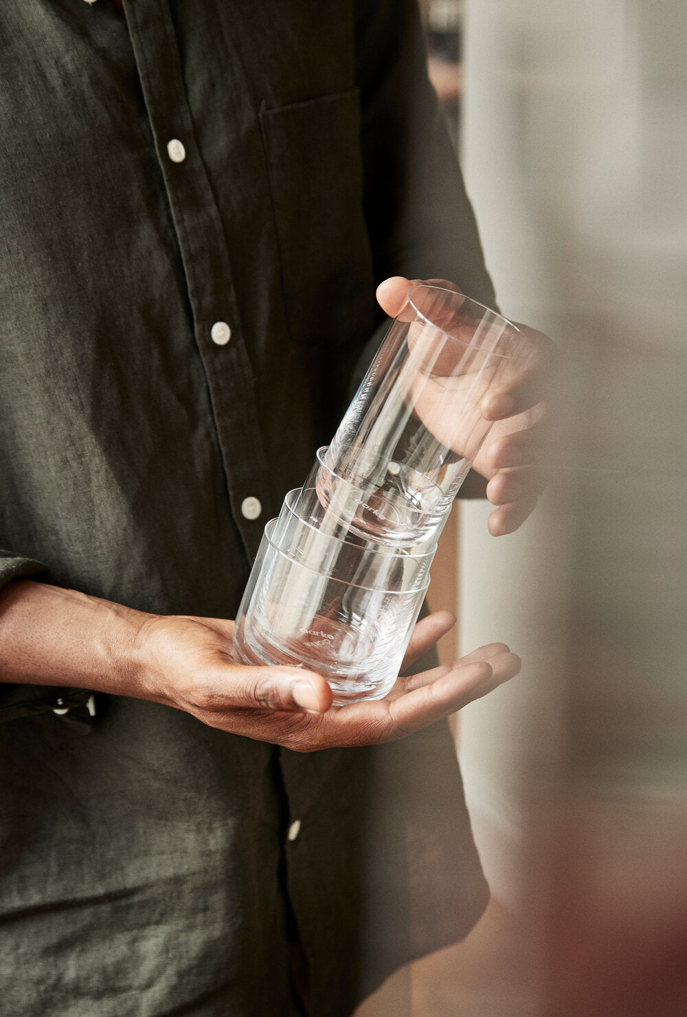 Nesting vandglas - 4 stk.